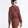 Kapuzenjacke aus Rippstrick Kapuzenjacke aus Rippstrick