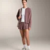 Kapuzenjacke aus Rippstrick Kapuzenjacke aus Rippstrick