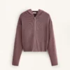 Kapuzenjacke aus Rippstrick Kapuzenjacke aus Rippstrick