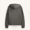 Kapuzenjacke mit Rippdetails aus gebürstetem Modal Kapuzenjacke mit Rippdetails aus gebürstetem Modal