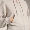 Kapuzenjacke mit weiten Ärmeln aus Baumwolle Kapuzenjacke mit weiten Ärmeln aus Baumwolle