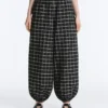 Karierte Bloomer-Hose aus Baumwolle