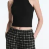 Karierte Bloomer-Hose aus Baumwolle