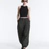 Karierte Bloomer-Hose aus Baumwolle