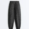 Karierte Bloomer-Hose aus Baumwolle