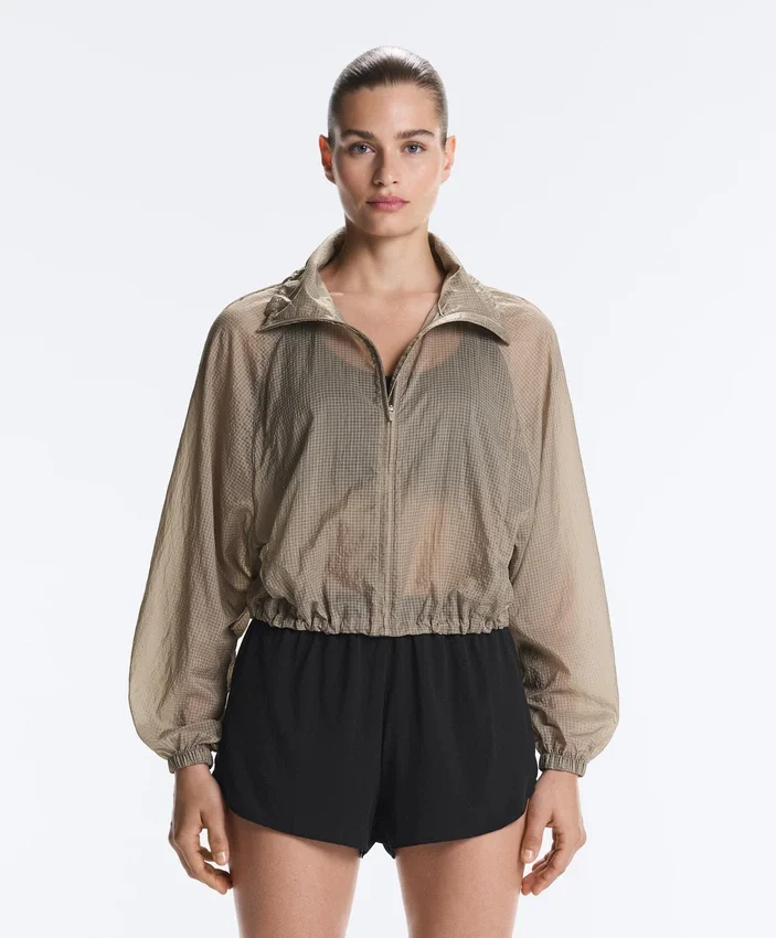 Karierte Trainingsjacke Karierte Trainingsjacke