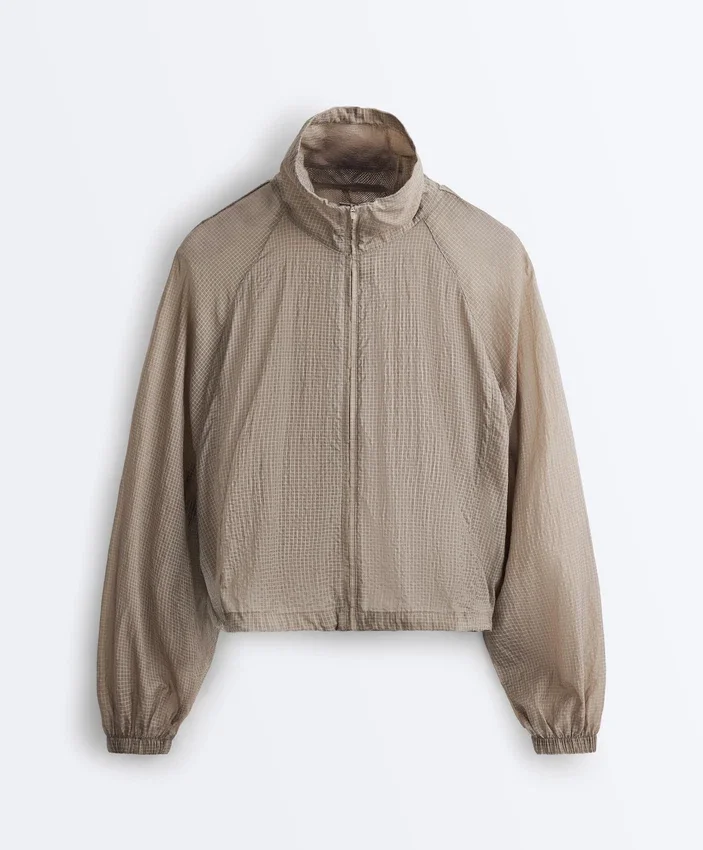 Karierte Trainingsjacke Karierte Trainingsjacke