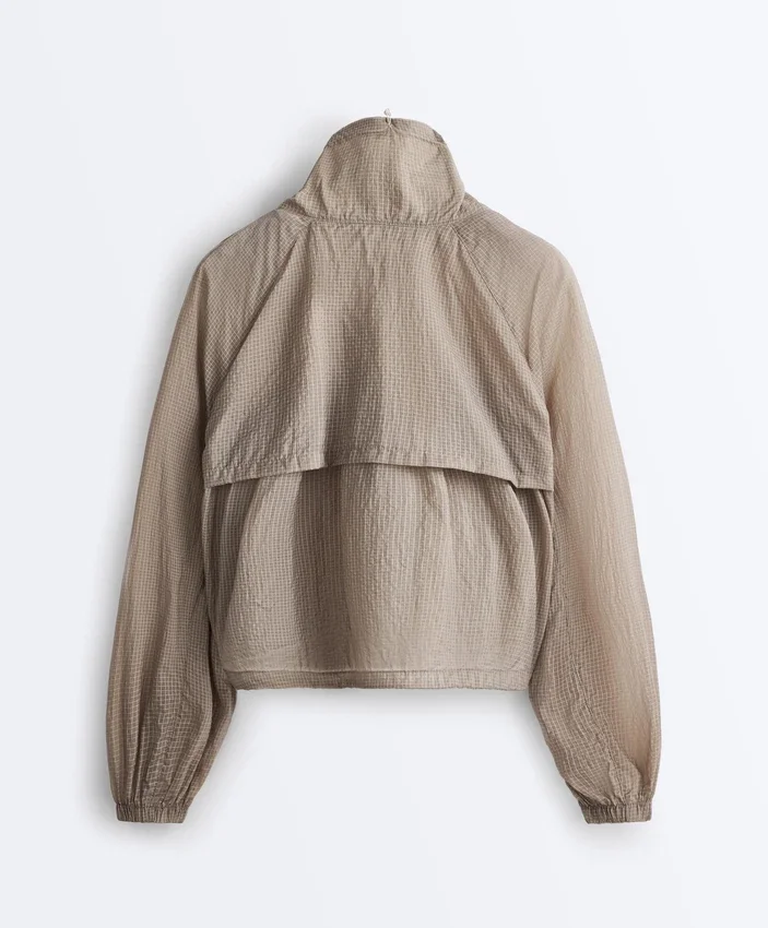 Karierte Trainingsjacke Karierte Trainingsjacke