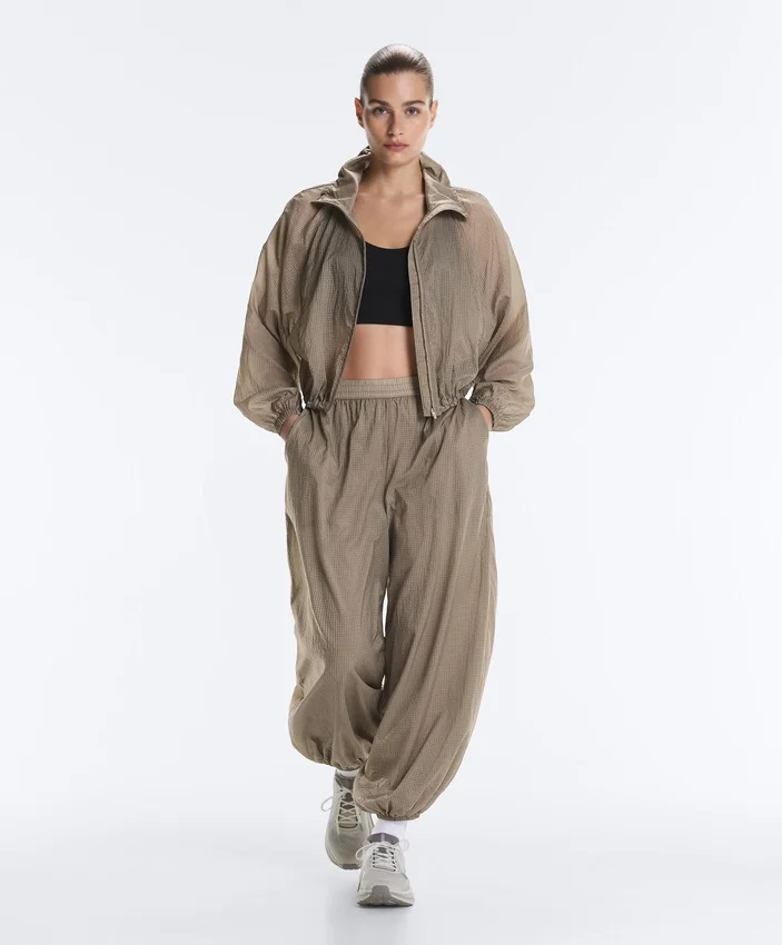 Karierte Trainingsjacke Karierte Trainingsjacke