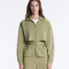 Kastenförmige Cape-Jacke aus Soft Touch-Modal mit Nadelstreifen Kastenförmige Cape-Jacke aus Soft Touch-Modal mit Nadelstreifen
