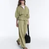 Kastenförmige Cape-Jacke aus Soft Touch-Modal mit Nadelstreifen Kastenförmige Cape-Jacke aus Soft Touch-Modal mit Nadelstreifen