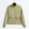 Kastenförmige Cape-Jacke aus Soft Touch-Modal mit Nadelstreifen Kastenförmige Cape-Jacke aus Soft Touch-Modal mit Nadelstreifen