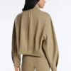 Kastenförmige Jacke im Neopren-Look Kastenförmige Jacke im Neopren-Look