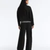 Kastenförmige Jacke im Neopren-Look Kastenförmige Jacke im Neopren-Look