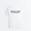 Kastenförmiges T-Shirt aus Baumwollmischung mit Slogan Kastenförmiges T-Shirt aus Baumwollmischung mit Slogan