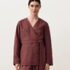 Kimono-Hemd aus 100 % Leinen Kimono-Hemd aus 100 % Leinen