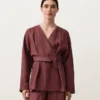 Kimono-Hemd aus 100 % Leinen Kimono-Hemd aus 100 % Leinen
