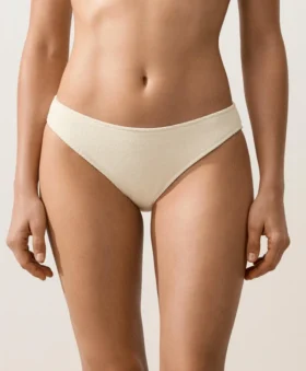 Klassische Bikini-Slips aus Crinkle-Stoff