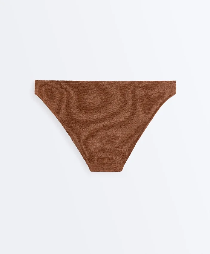 Klassische Bikini-Slips aus Crinkle-Stoff Klassische Bikini-Slips aus Crinkle-Stoff