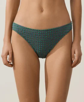 Klassische Bikini-Slips im Gingham-Muster