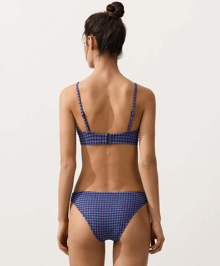 Klassische Bikini-Slips im Gingham-Muster Klassische Bikini-Slips im Gingham-Muster