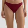 Klassische Bikinis-Slips aus Jacquard mit Mini-Karomuster Klassische Bikinis-Slips aus Jacquard mit Mini-Karomuster