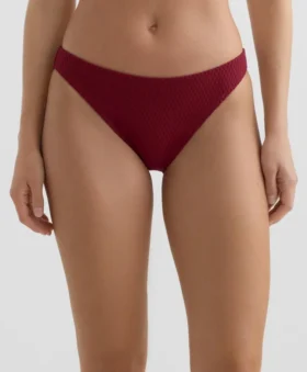 Klassische Bikinis-Slips aus Jacquard mit Mini-Karomuster