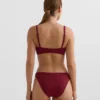 Mini-Karomuster-Jacquard-Halter-Bikinioberteil Mini-Karomuster-Jacquard-Halter-Bikinioberteil