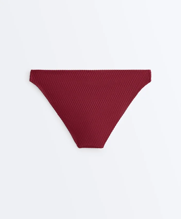 Klassische Bikinis-Slips aus Jacquard mit Mini-Karomuster Klassische Bikinis-Slips aus Jacquard mit Mini-Karomuster