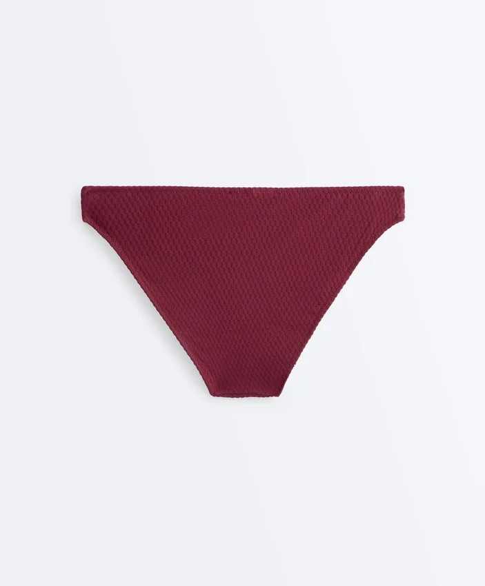 Klassische Bikinis-Slips aus Jacquard mit Mini-Karomuster Klassische Bikinis-Slips aus Jacquard mit Mini-Karomuster