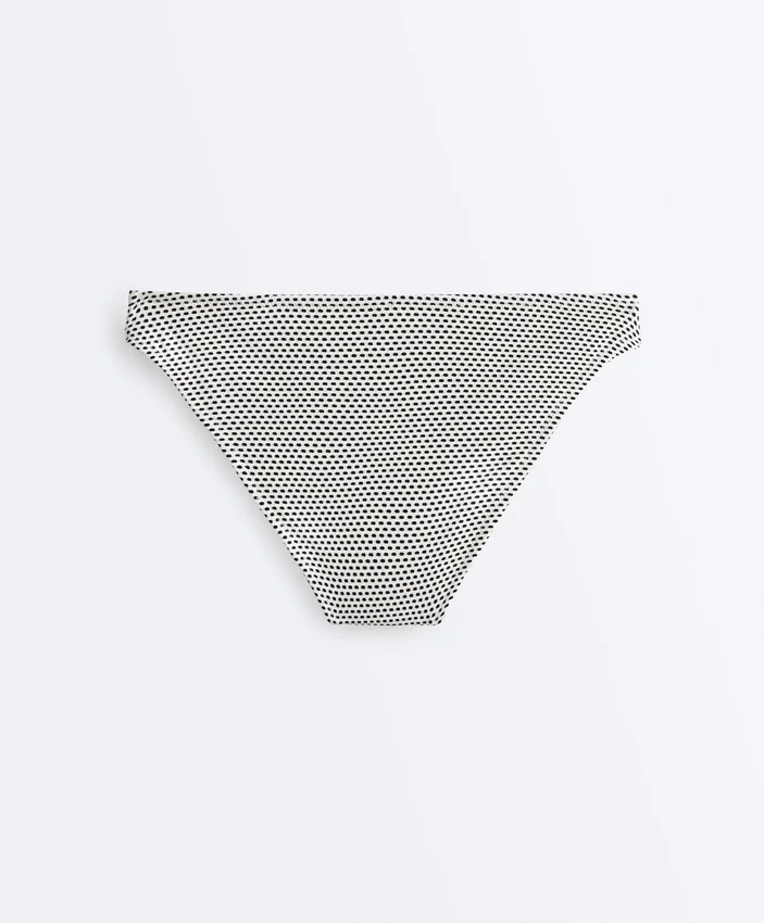 Klassische Bikinis-Slips aus Jacquard mit Polka-Dots Klassische Bikinis-Slips aus Jacquard mit Polka-Dots