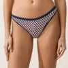 Klassische Bikinislip-Slips mit strukturierten Streifen und Zierborten Klassische Bikinislip-Slips mit strukturierten Streifen und Zierborten