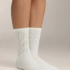 Klassische Slouchy-Socken aus Baumwollmischung