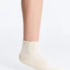Klassische Socken aus Seidenmischung mit Rippenstruktur
