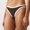Klassischer Bikini-Slip mit Kontrastbesatz Klassischer Bikini-Slip mit Kontrastbesatz