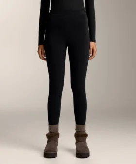 Knöchellange, hoch geschnittene, super-extra-warme, nahtlose 70-cm-Leggings