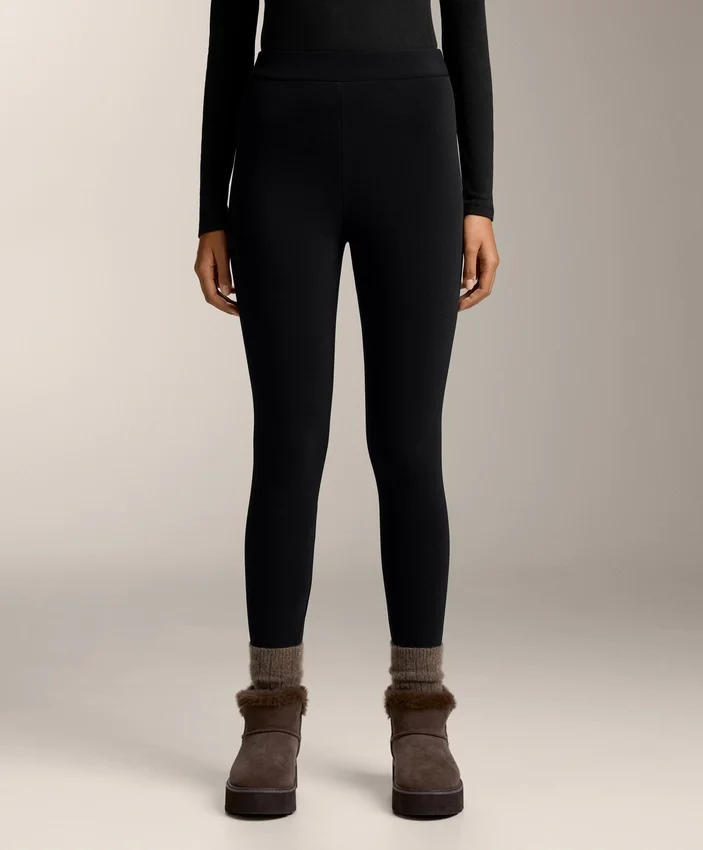 Knöchellange, hoch geschnittene, super-extra-warme, nahtlose 70-cm-Leggings Knöchellange, hoch geschnittene, super-extra-warme, nahtlose 70-cm-Leggings