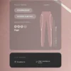 Knöchellange Leggings mit hoher Taille, Compressive Core Control und Kontrastdetails