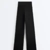 Komfortable Comfortlux-Hose mit geradem Bein und hoher Taille Komfortable Comfortlux-Hose mit geradem Bein und hoher Taille