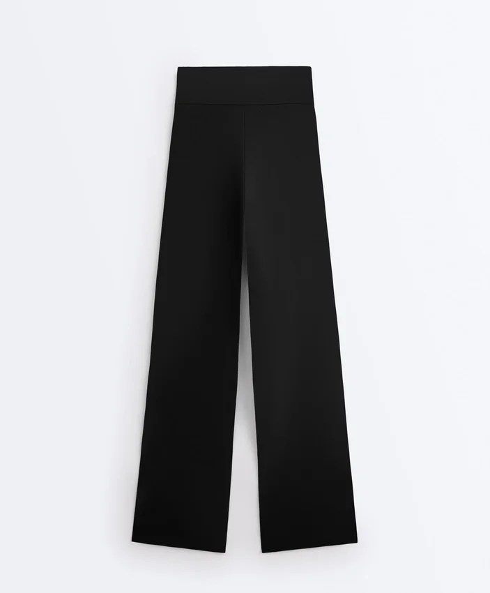 Komfortable Comfortlux-Hose mit geradem Bein und hoher Taille Komfortable Comfortlux-Hose mit geradem Bein und hoher Taille