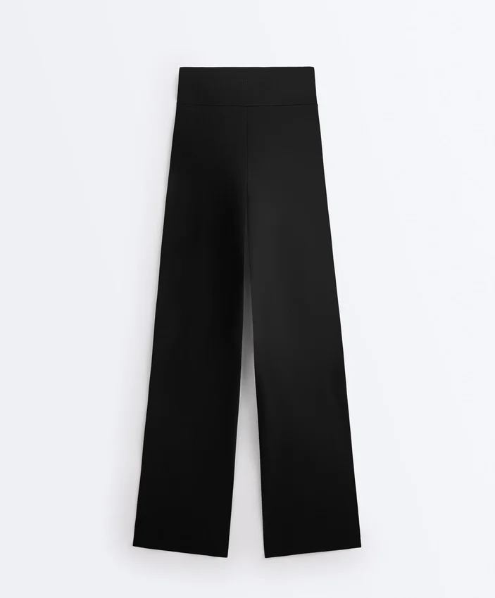 Komfortable Comfortlux-Hose mit geradem Bein und hoher Taille Komfortable Comfortlux-Hose mit geradem Bein und hoher Taille