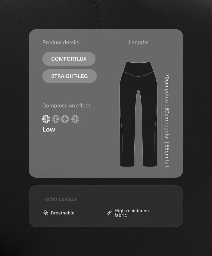 Komfortable Comfortlux-Hose mit geradem Bein und hoher Taille Komfortable Comfortlux-Hose mit geradem Bein und hoher Taille