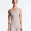 Kontrastfarbener, Compressive kurzer Jumpsuit Kontrastfarbener, Compressive kurzer Jumpsuit
