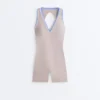 Kontrastfarbener, Compressive kurzer Jumpsuit Kontrastfarbener, Compressive kurzer Jumpsuit