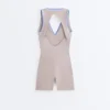 Kontrastfarbener, Compressive kurzer Jumpsuit Kontrastfarbener, Compressive kurzer Jumpsuit