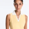 Kontrastfarbenes, ärmelloses Comfortlux-Poloshirt Kontrastfarbenes, ärmelloses Comfortlux-Poloshirt