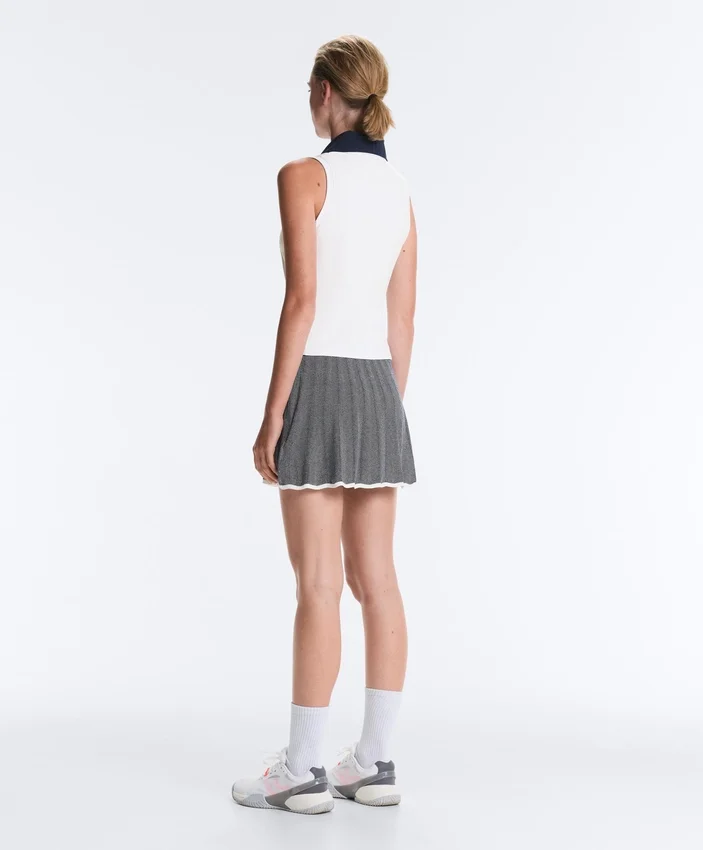 Kontrastfarbenes, ärmelloses Comfortlux-Poloshirt Kontrastfarbenes, ärmelloses Comfortlux-Poloshirt