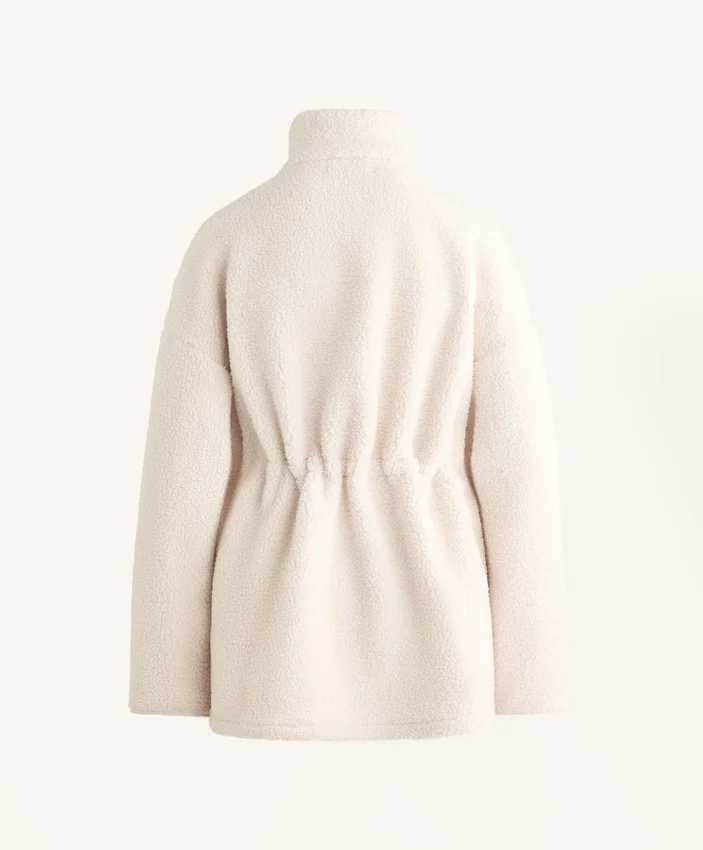 Kunstfelljacke mit verstellbarer Taille Kunstfelljacke mit verstellbarer Taille