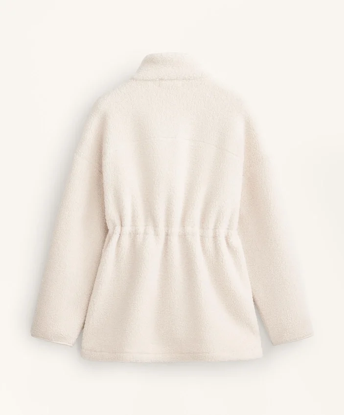 Kunstfelljacke mit verstellbarer Taille Kunstfelljacke mit verstellbarer Taille