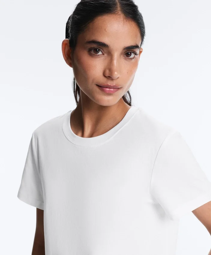 Kurzarm-T-Shirt aus Baumwollmischung in Regular Fit Kurzarm-T-Shirt aus Baumwollmischung in Regular Fit